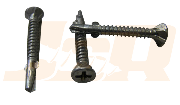 FLAT HEAD SELF DRILLING SCREW WITH WING